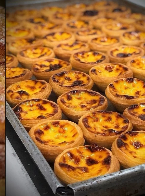 Pastéis de nata acabados de fazer