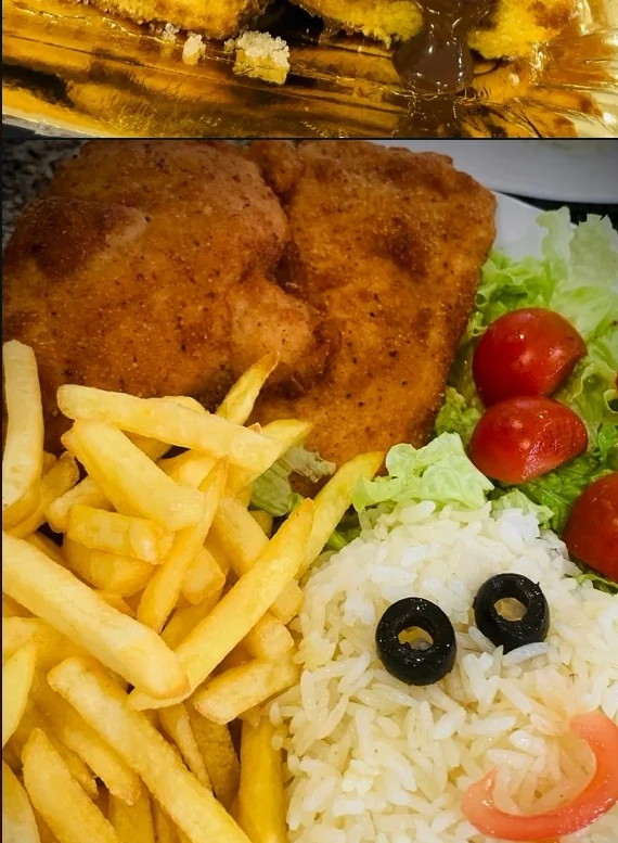 Prato de almoço servido no Pão Quente São Cosme